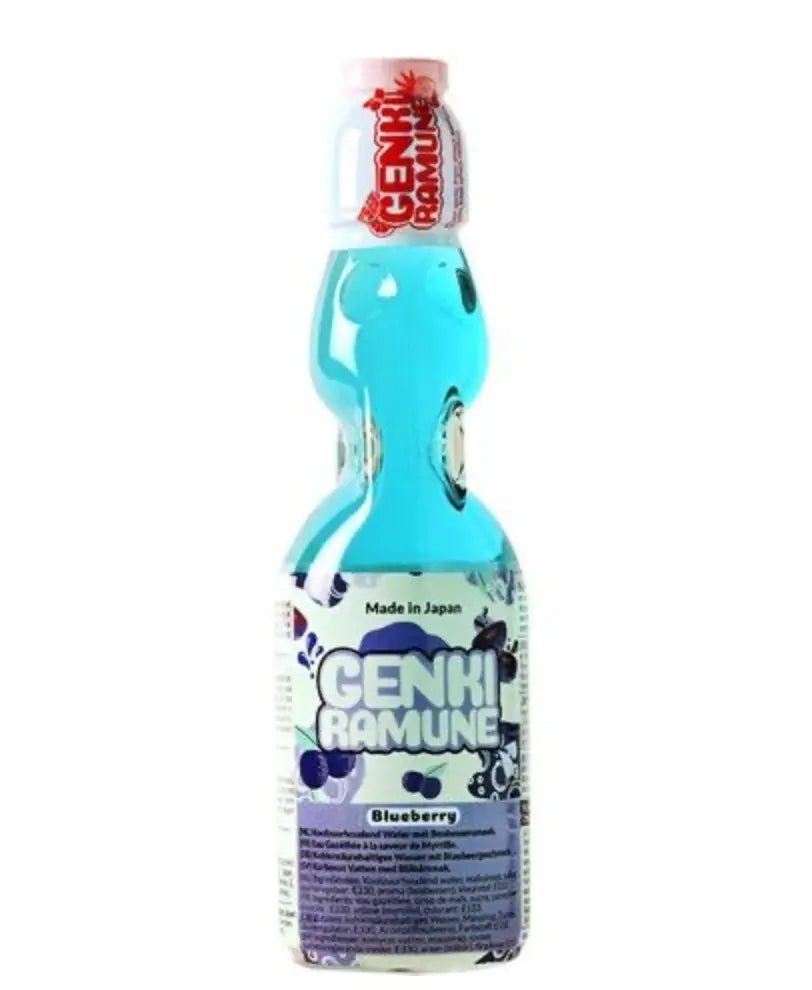 GENKI RAMUNE Boisson Gazeuse Myrtille - Oishii Mart