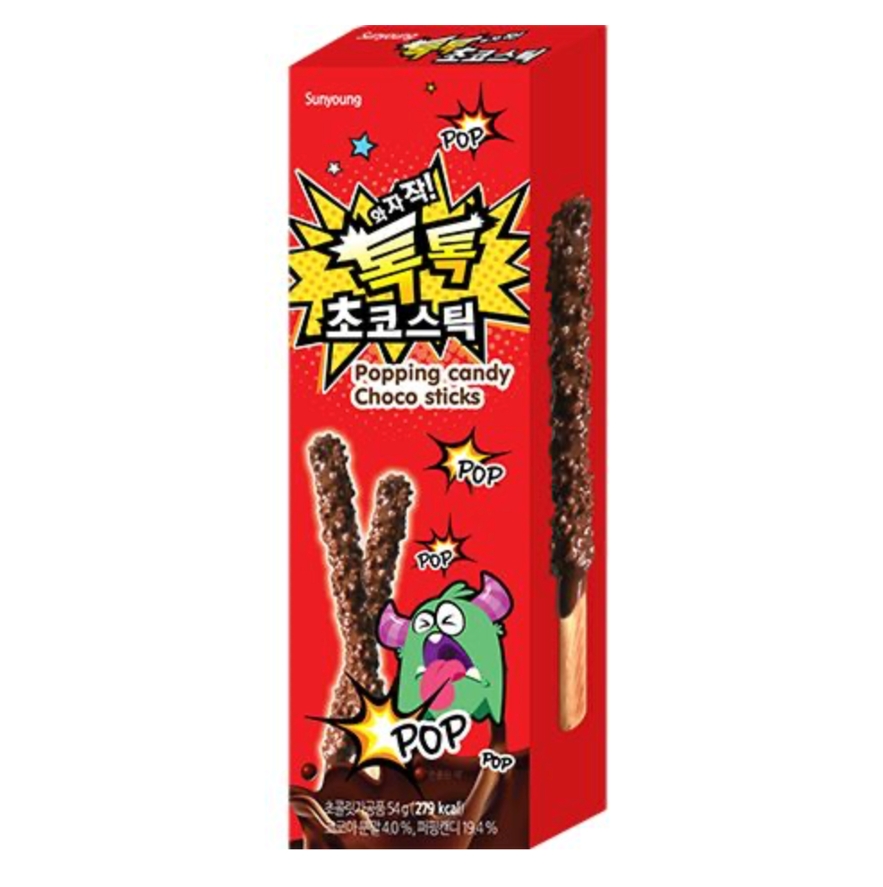 SUNYOUNG Choco Sticks Popping Candy - Oishii Mart
