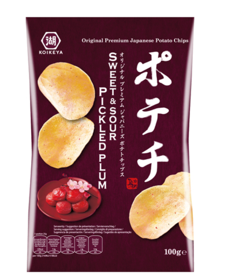 Chips Pommes de Terre Goût Prune Salée - Oishii Mart