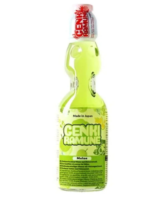 GENKI RAMUNE  Boisson Gazeuse Melon - Oishii Mart