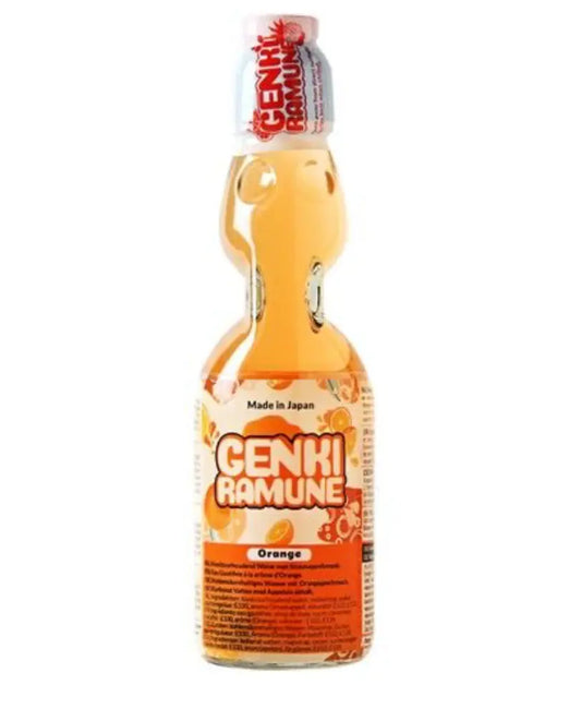GENKI RAMUNE  Boisson Gazeuse Orange - Oishii Mart