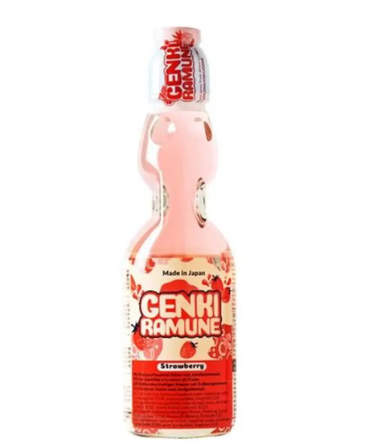 GENKI RAMUNE  Boisson Gazeuse Fraise - Oishii Mart