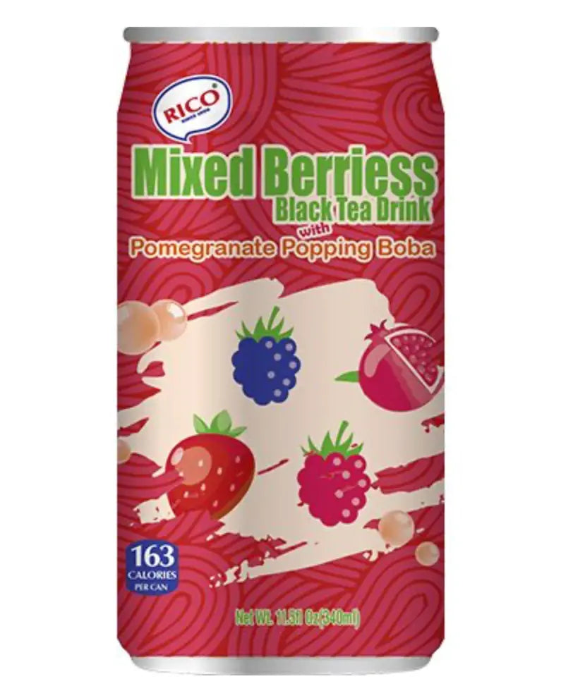 RICO  Thé noir aux baies avec pop de grenade - Oishii Mart