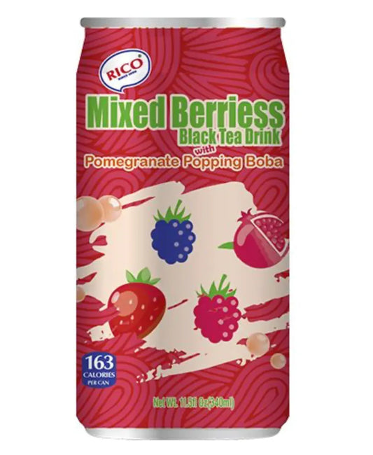 RICO  Thé noir aux baies avec pop de grenade - Oishii Mart