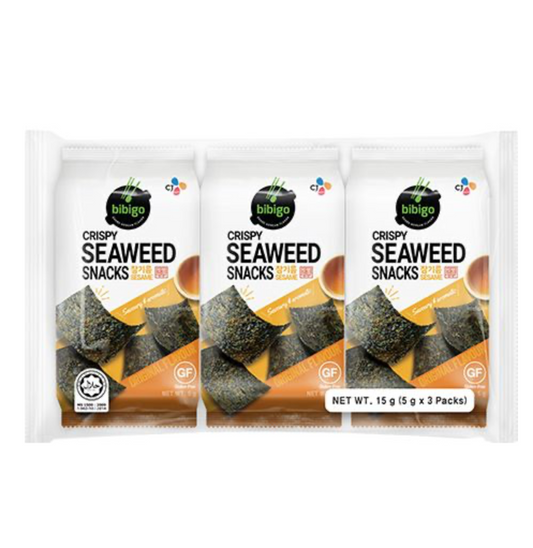 Bibigo Snacks Croustillants Algues Orig ( paquet de 3 ) - Oishii Mart